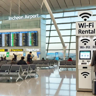 인천공항 2 터미널 도시락 및 와이파이 위치