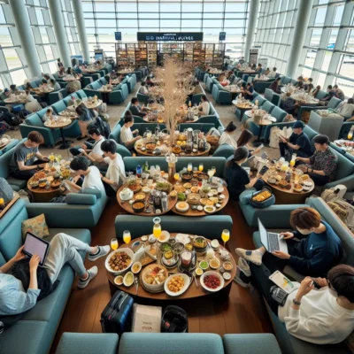인천공항 마티나 라운지 제2여객터미널 위치 시간 음식 대기