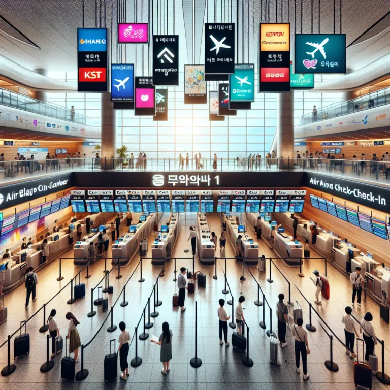 인천공항 1터미널 항공사 카운터