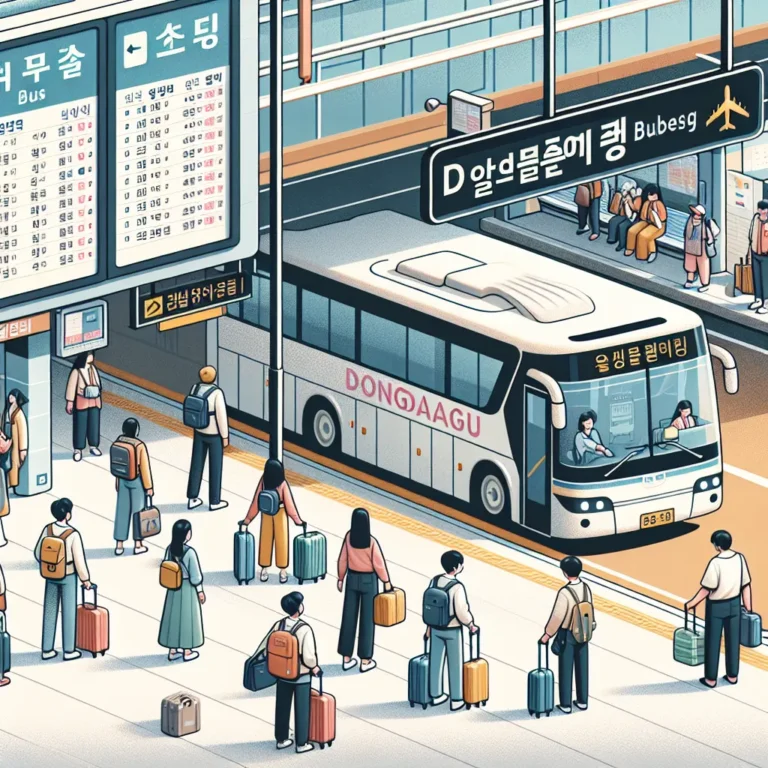 동대구 인천공항 버스 예매 방법