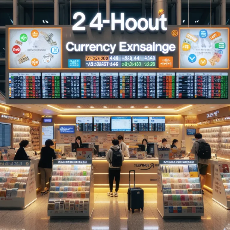 인천공항 24시간 환전소 및 위치 알아보기