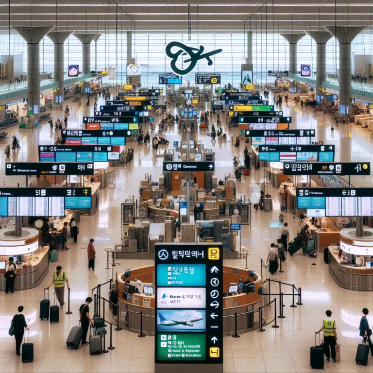 대한항공 인천공항 터미널 위치와 탑승 카운터