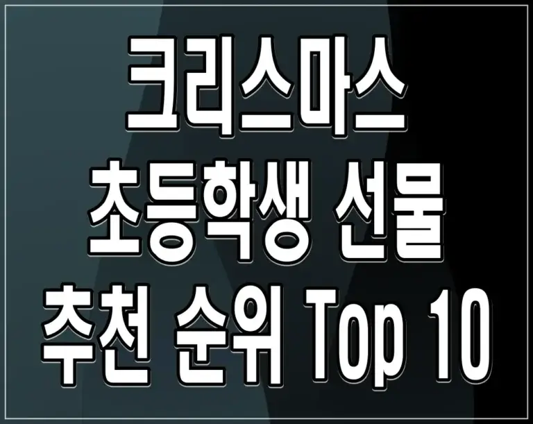 크리스마스 초등학생 선물 추천 순위 Top 10