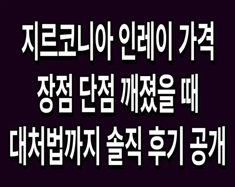 지르코니아 인레이 가격 및 장점 단점 깨졌을 때 대처법까지 솔직 후기 공개