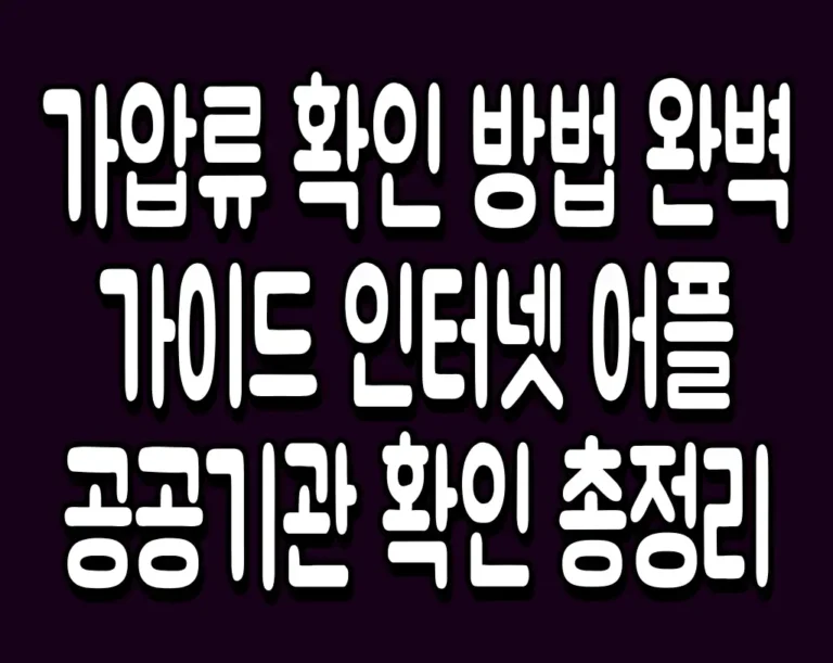 가압류 확인 방법 완벽 가이드 인터넷 어플 공공기관 확인 총정리