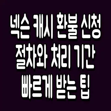 넥슨 캐시 환불 신청 절차와 처리 기간 빠르게 받는 팁