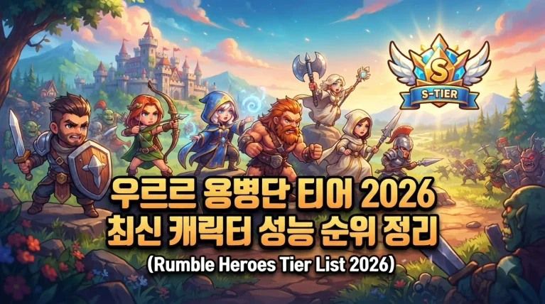 우르르 용병단 티어 2026 최신 캐릭터 성능 순위 정리