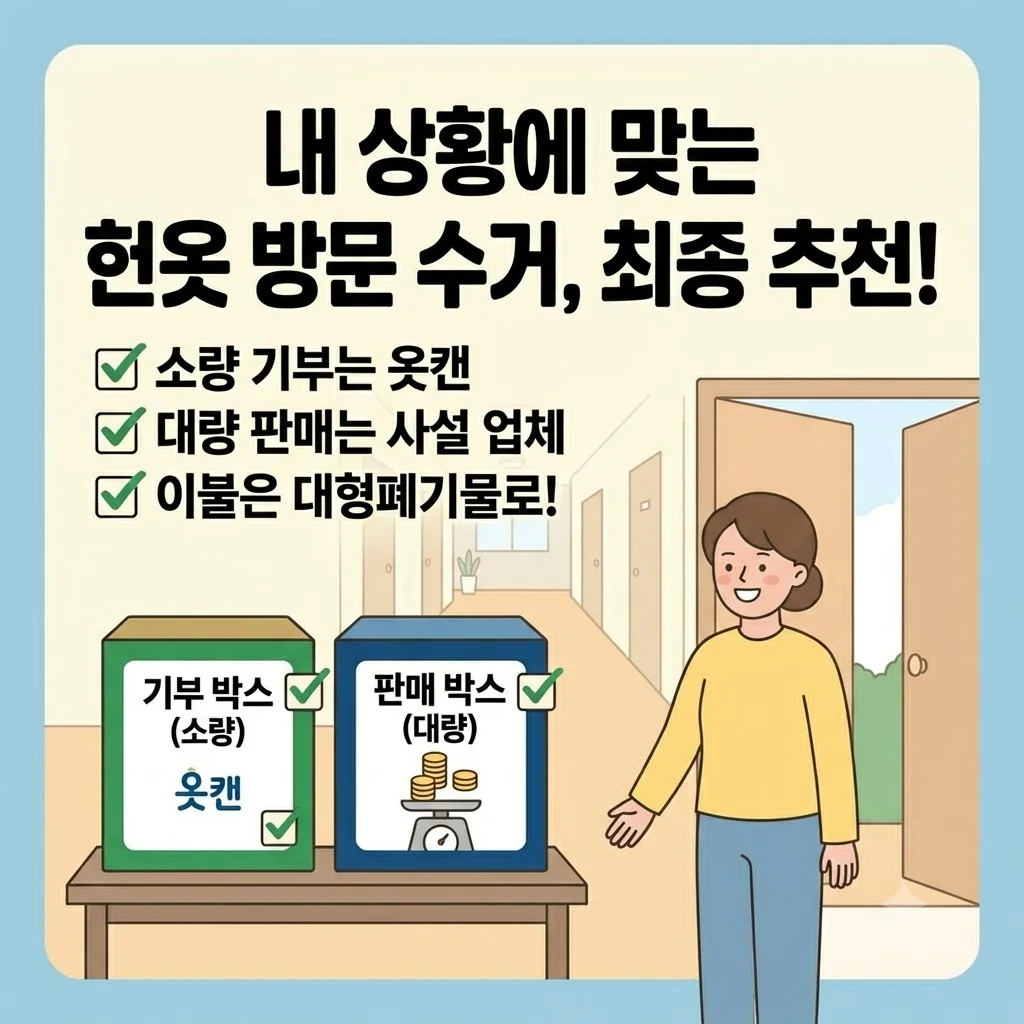 내 상황에 맞는 헌옷 방문 수거