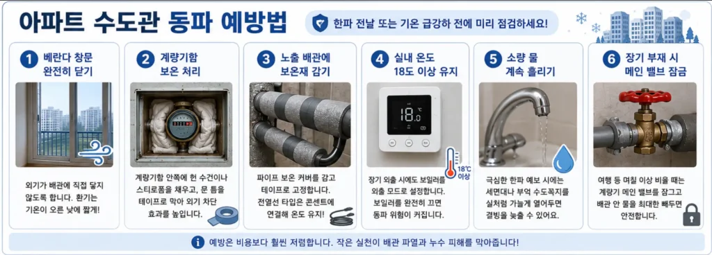 아파트 수도관 동파 예방법