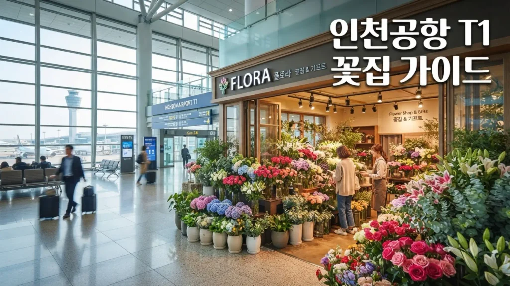 인천공항 1터미널 꽃집 위치 영업시간 주문 방법 인천공항 1터미널 꽃집 위치 영업시간 주문 방법